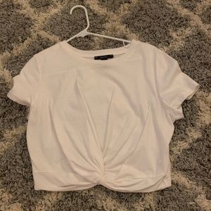 crop top with twist in the front